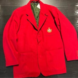 Faconnable Red Jacket with Green Lining